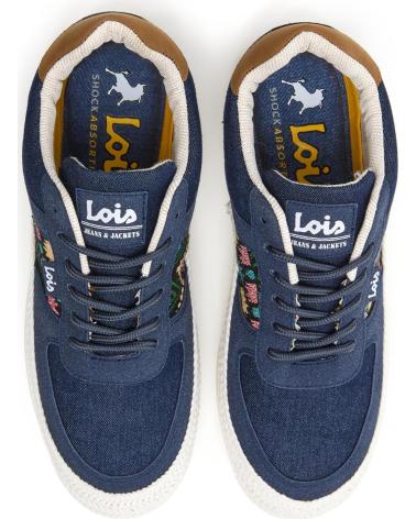 ZAPATILLAS LOIS JEANS 61387-107 BORDADO MARINO MARINO