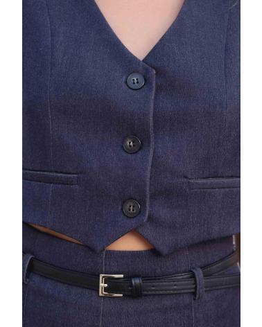 PUNTOSALAO PANTALON CULOTTE DENIM CINTURON VARIOS COLORES