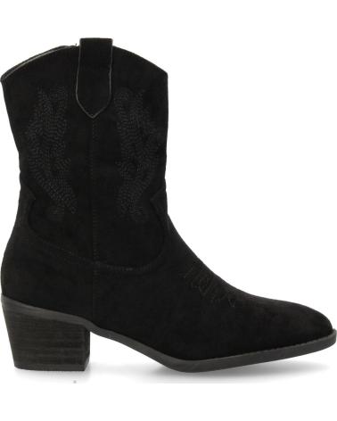 PUNTOSALAO BOTINES CAMPEROS ESTILO COWBOY TACON MEDIO DE MUJER COLOR NE VARIOS COLORES