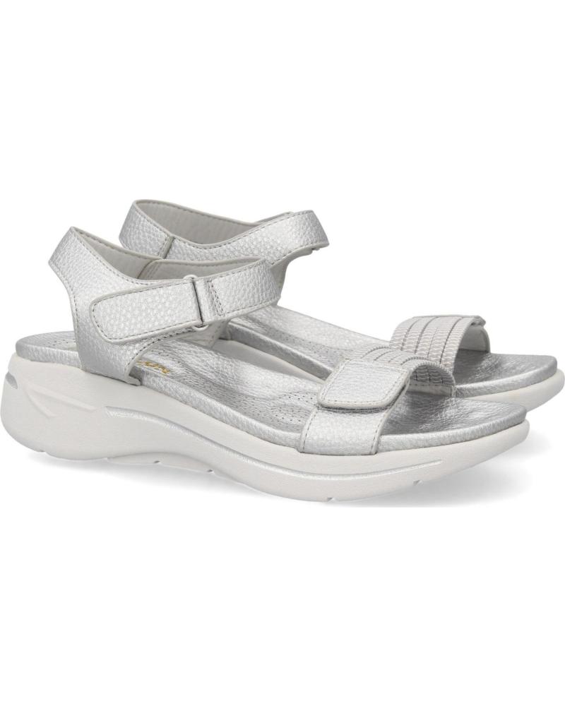 PUNTOSALAO SANDALIAS PLATEADAS PLANAS DE MUJER COMODAS HLS-0691 VARIOS COLORES