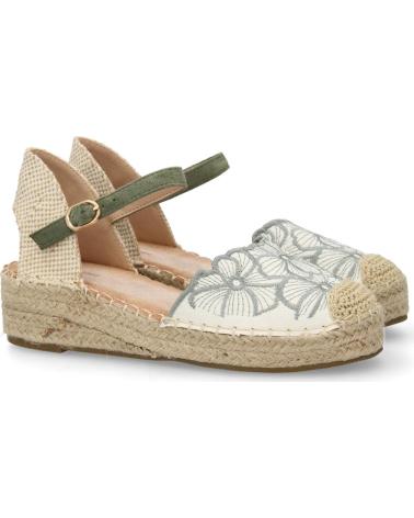 PUNTOSALAO SANDALIAS DE CUNA BAJAS EN YUTE PARA MUJER COLOR VERDE 9996 VARIOS COLORES