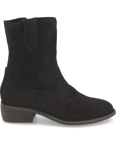 PUNTOSALAO BOTINES BAJOS COMODOS PUNTA REDONDA MUJER COLOR NEGRO VARIOS COLORES