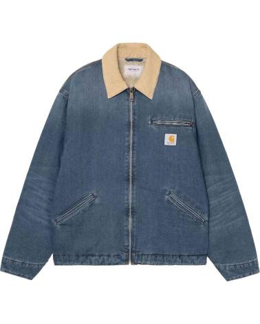 GIACCA CARHARTT WIP OG DETROIT BLUE DUSTY H BROWN DARK USED NAN
