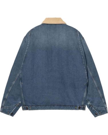 GIACCA CARHARTT WIP OG DETROIT BLUE DUSTY H BROWN DARK USED NAN