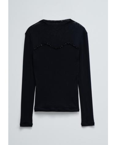 SALSA CAMISETAS DE CHICA 21010514 NEGRO