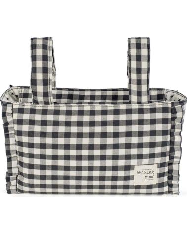 BOLSO PASEO WALKING MUM PARA BEBÉ - NEGRO CUADROS NEGRO
