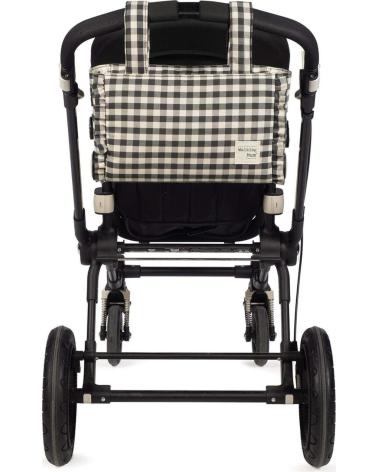 BOLSO PASEO WALKING MUM PARA BEBÉ - NEGRO CUADROS NEGRO