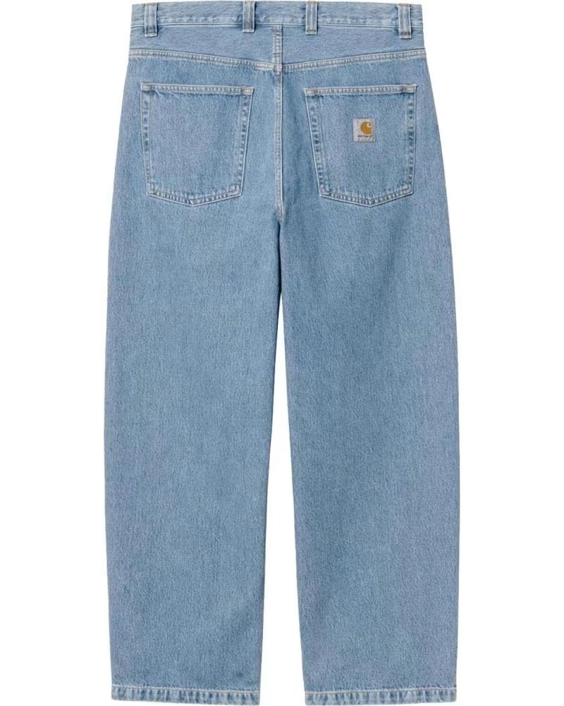 CARHARTT WIP PANTALONI JEANS BRANDON STONE BLEACHED NAN