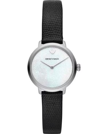 RELÓGIO EMPORIO ARMANI AR11159 PULSEIRA DE COURO PRETA NEGRO