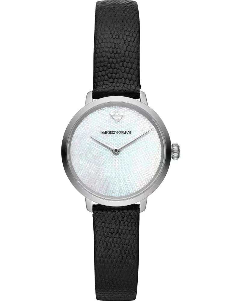 RELÓGIO EMPORIO ARMANI AR11159 PULSEIRA DE COURO PRETA NEGRO