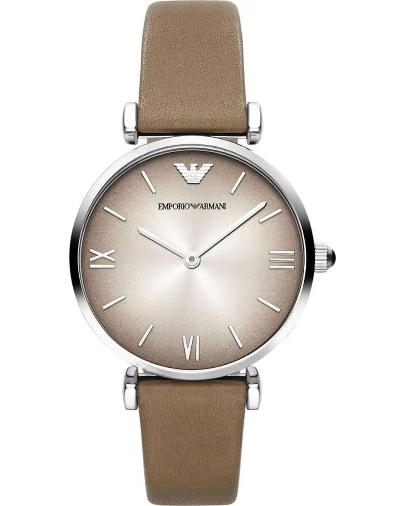 RELÓGIO EMPORIO ARMANI AR1768 PULSEIRA DE COURO MARROM MARRON