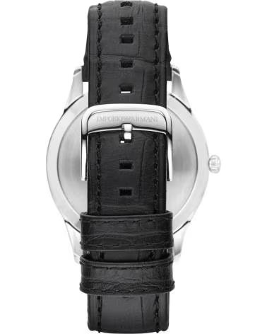 MONTRE EMPORIO ARMANI AR1865 BRACELET EN CUIR NOIR NEGRO