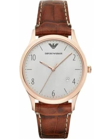 MONTRE EMPORIO ARMANI AR1866 BRACELET EN CUIR MARRON MARRON