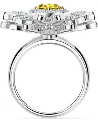 ANILLO SWAROVSKI FLOR MARGARITAS CON CRISTAL AMARILLO