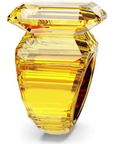 ANILLO SWAROVSKI ATTRACT ROUND 5600226 CON CRISTAL AMARILLO TALLA 52