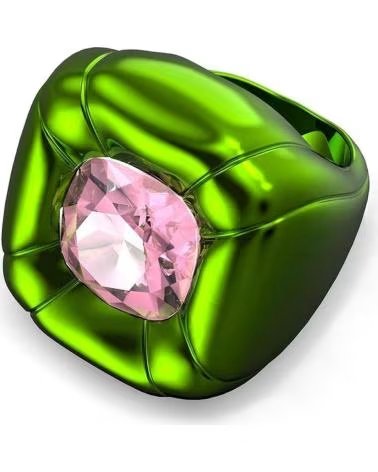 SWAROVSKI RING 5601542 OVALER ROSA KRISTALL RHODINIERT