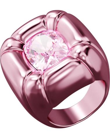ANILLO SWAROVSKI 5601579 CON CRISTAL ROSA Y BAÑO DE RODIO