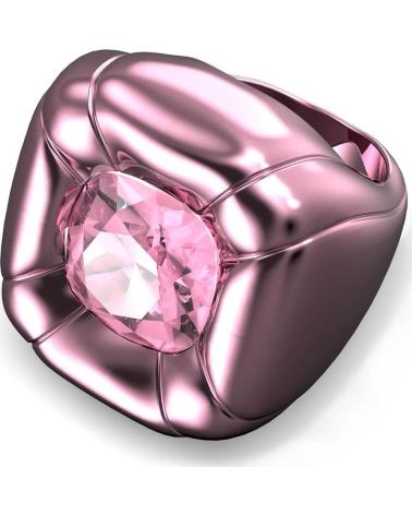 ANILLO SWAROVSKI 5601579 CON CRISTAL ROSA Y BAÑO DE RODIO