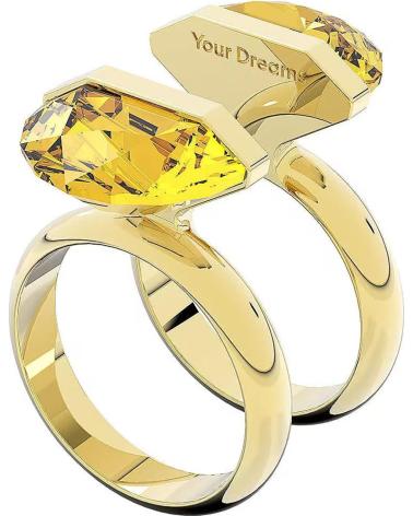 ANILLO SWAROVSKI MILLENIA CON CRISTAL AMARILLO TALLA OVALADA