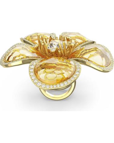 SWAROVSKI RING 5663074 GOLDENE BLUME MIT KRISTALLEN