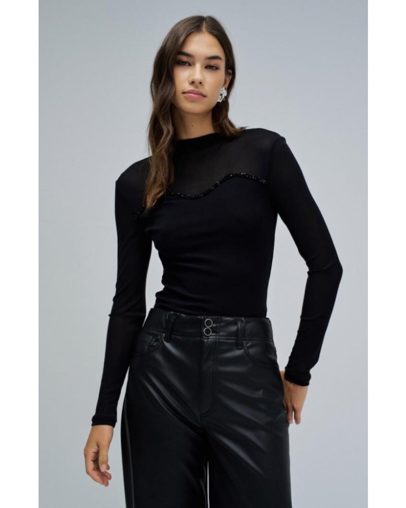 SALSA CAMISETAS DE CHICA 21010514 NEGRO