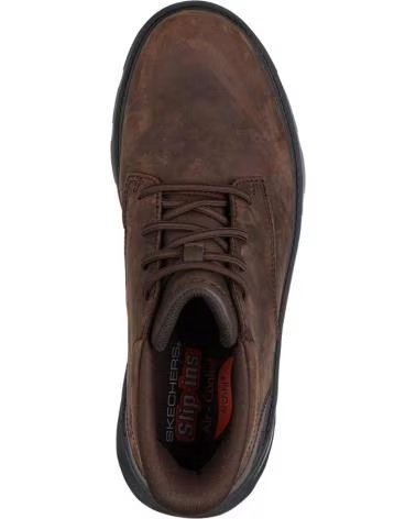 SKECHERS ZAPATOS ZAPATOS HOMBRE BOTAS MODELO ARCH FIT GARZA COLOR MAR MARRóN