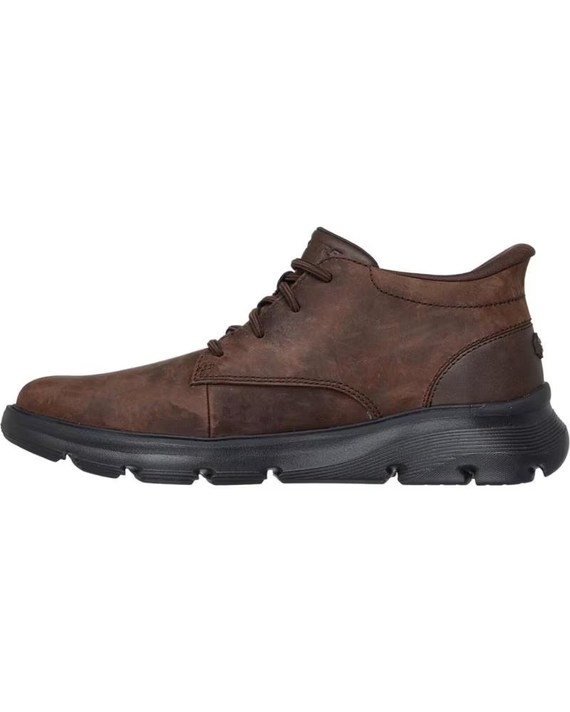 SKECHERS ZAPATOS ZAPATOS HOMBRE BOTAS MODELO ARCH FIT GARZA COLOR MAR MARRóN