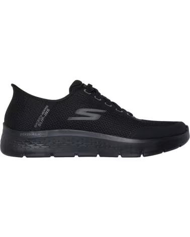 SKECHERS GO WALK FLEX NETRO SLIP-INS MEN BLACK NEGRO