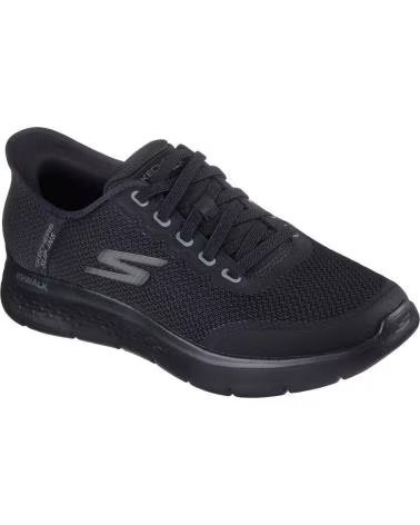 SKECHERS GO WALK FLEX NETRO SLIP-INS MEN BLACK NEGRO
