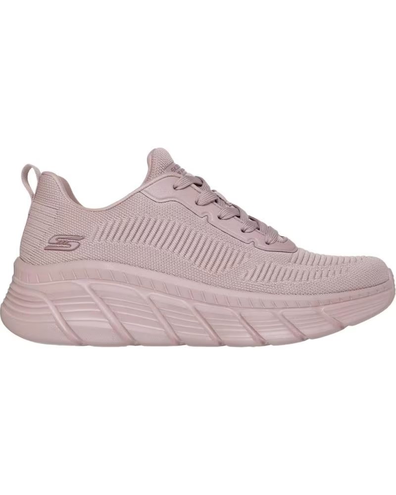 SKECHERS ZAPATOS ZAPATOS MUJER ZAPATILLAS BAJAS MODELO BOBS B FLEX CO ROSA