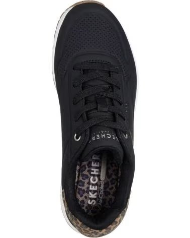 SKECHERS ZAPATOS ZAPATOS MUJER ZAPATILLAS BAJAS MODELO UNO JUNGLE COL NEGRO