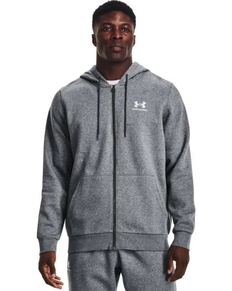 UNDER ARMOUR ICON FELPA CON CAPPUCCIO E ZIP UOMO GRIGIO GRIS