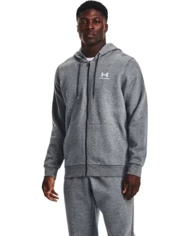 UNDER ARMOUR ICON FELPA CON CAPPUCCIO E ZIP UOMO GRIGIO GRIS