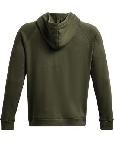 UNDER ARMOUR RIVAL FELPA CON CAPPUCCIO LOGO UOMO VERDE VERDE