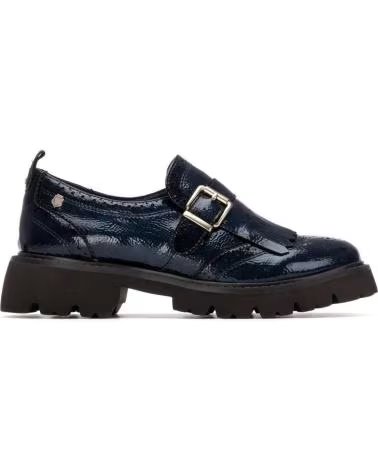 STIVALI CARMELA 162594 CON FIBBIA E FRANGE NAVY