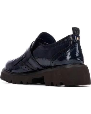 STIVALI CARMELA 162594 CON FIBBIA E FRANGE NAVY