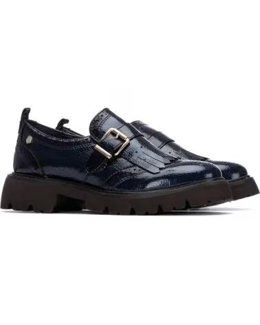 STIVALI CARMELA 162594 CON FIBBIA E FRANGE NAVY