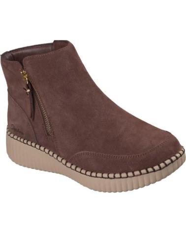 SKECHERS BOTINES PLANOS MUJER WILSHIRE BLVD - WEEKEND CRUSH MARRON MARRóN
