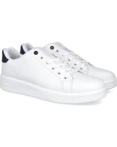 ZAPATILLAS CASUAL L&R SHOES FC-60 HOMBRE BLANCO NEGRO