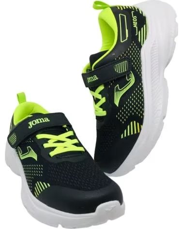 SCARPA SPORTIVA JOMA HEOS PER BAMBINI CON LUCI NERA NEGRO