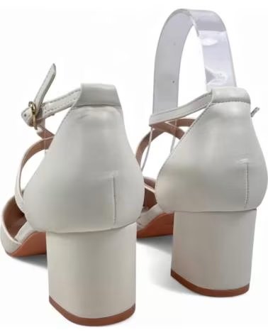 SANDÁLIAS DE SALTO TIMBOS 132339 PARA NOIVA BLANCO