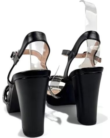 TIMBOS SANDALIA TACON PLATAFORMA FIESTA MUJER COLOR 132335 NEGRO