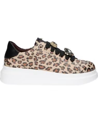 BASKETS FEMME EXE 66-51EX79 LÉOPARD AVEC BIJOU PU LEOPARD