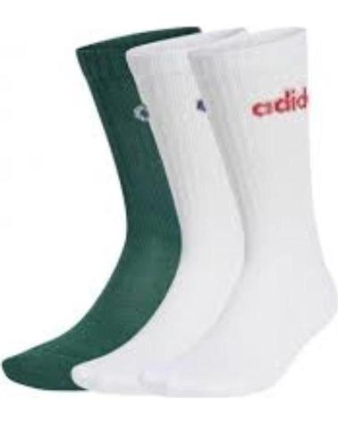 ADIDAS CALCETN C LIN CREW 3P JG3697 VERDE
