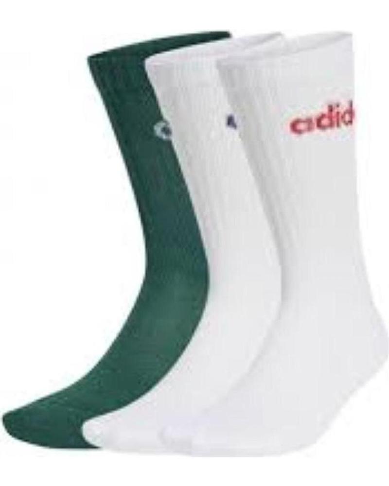 ADIDAS CALCETN C LIN CREW 3P JG3697 VERDE