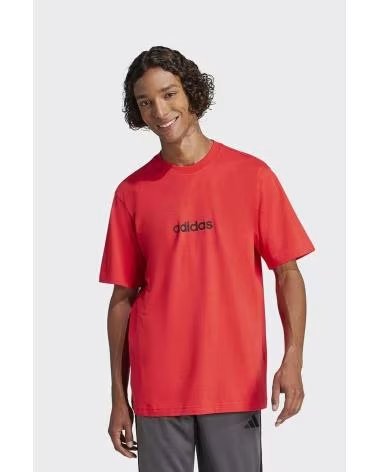 CAMISETA ADIDAS ESSENTIALS LINEAR LOGO JE8994 MANGA CURTA HOMEM ROJO