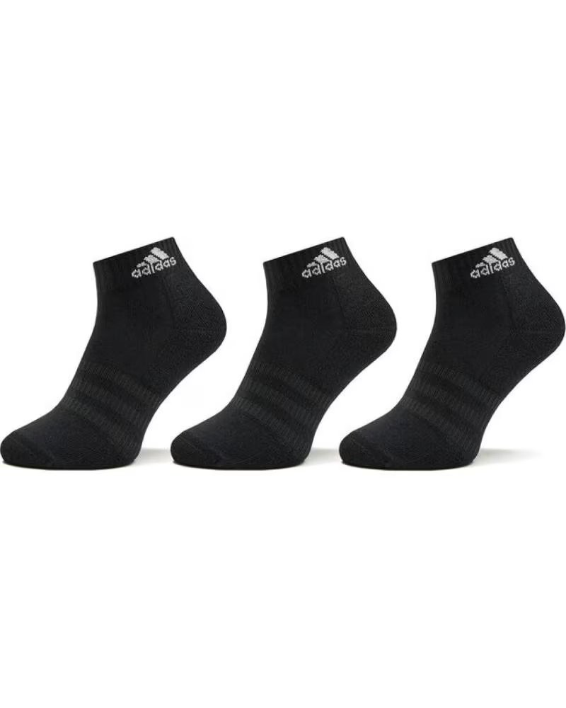 PACK 3 CHAUSSETTES BASSES DE SPORT ADIDAS 3 BANDES IC1277 NEGRO