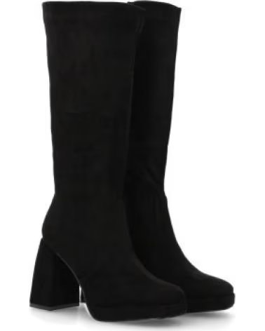HOHE SCHWARZE STIEFEL SPORT3PUNTO0 MIT DICKEM ABSATZ VARIOS COLORES