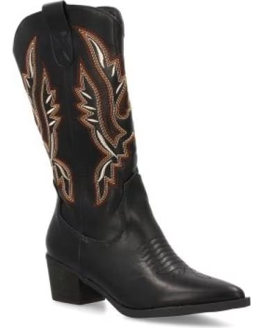 HOHE WESTERNSTIEFEL DAMEN SPORT3PUNTO0 YG870 SCHWARZ VARIOS COLORES