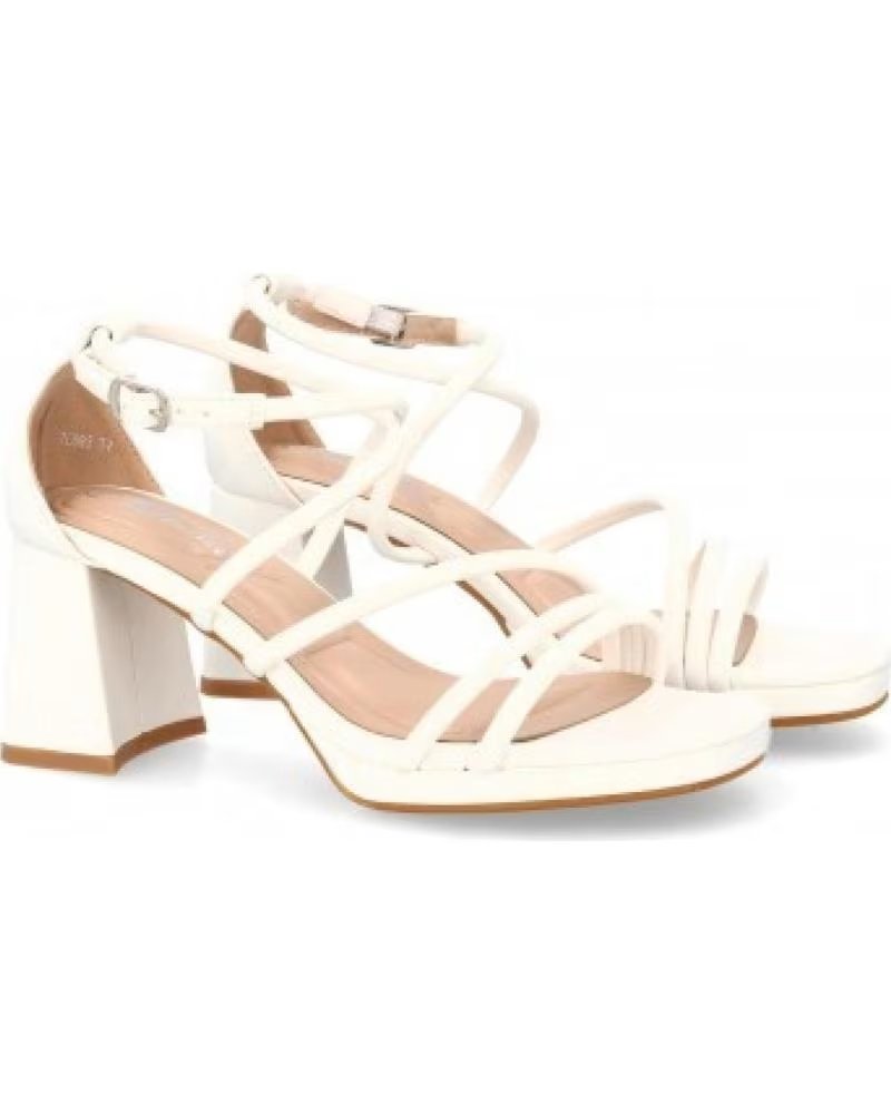 ABENDSCHUHE SPORT3PUNTO0 JL893 WEISSE BLOCKABSATZ-SANDALEN VARIOS COLORES